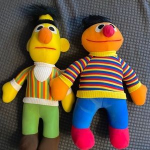Stuffed Bert and Ernie